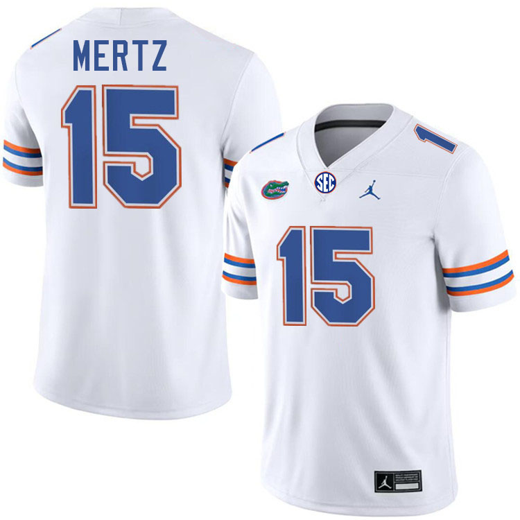 Graham Mertz Florida Jersey,Florida Gators #15 Graham Mertz Jersey Youth Uniforms-White